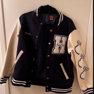 Human Made Leather Varsity Jacket. Great condition. Great oversized for m/w